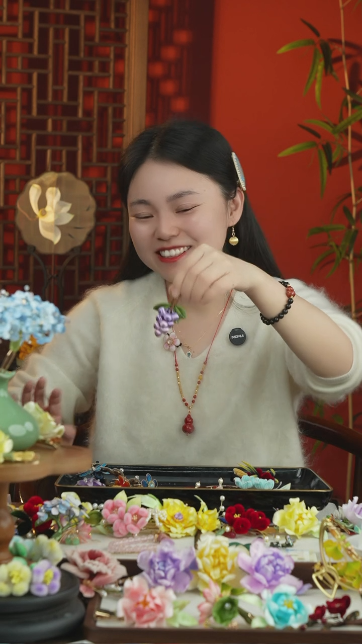 刺绣闪购纯手工非遗国风饰品