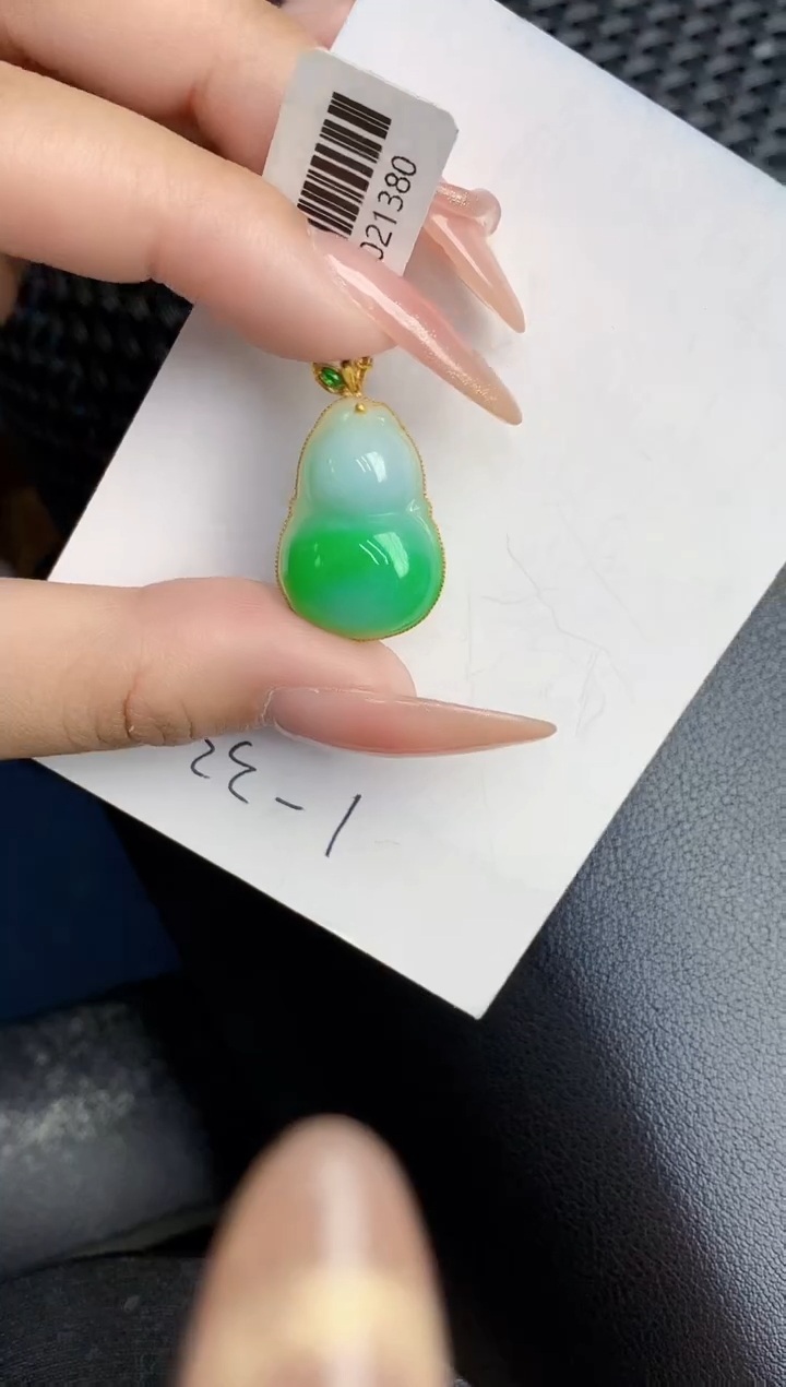 【闪购商品】翡翠颈饰18K金镶嵌000000000