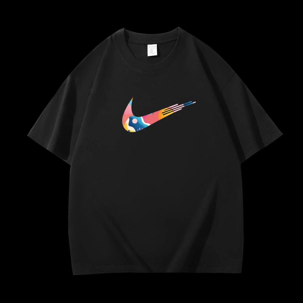 短袖时尚打底衫休闲简约宽松男士短袖T恤情侣白色上衣春夏半袖