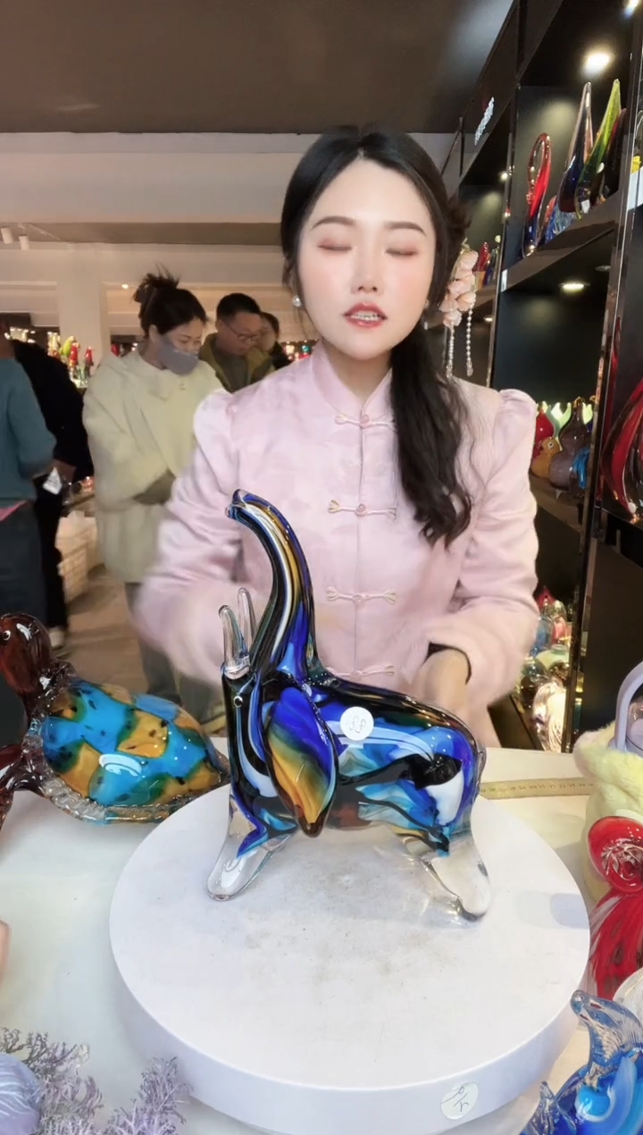 【闪购商品】茶盏琉璃摆件家居摆件