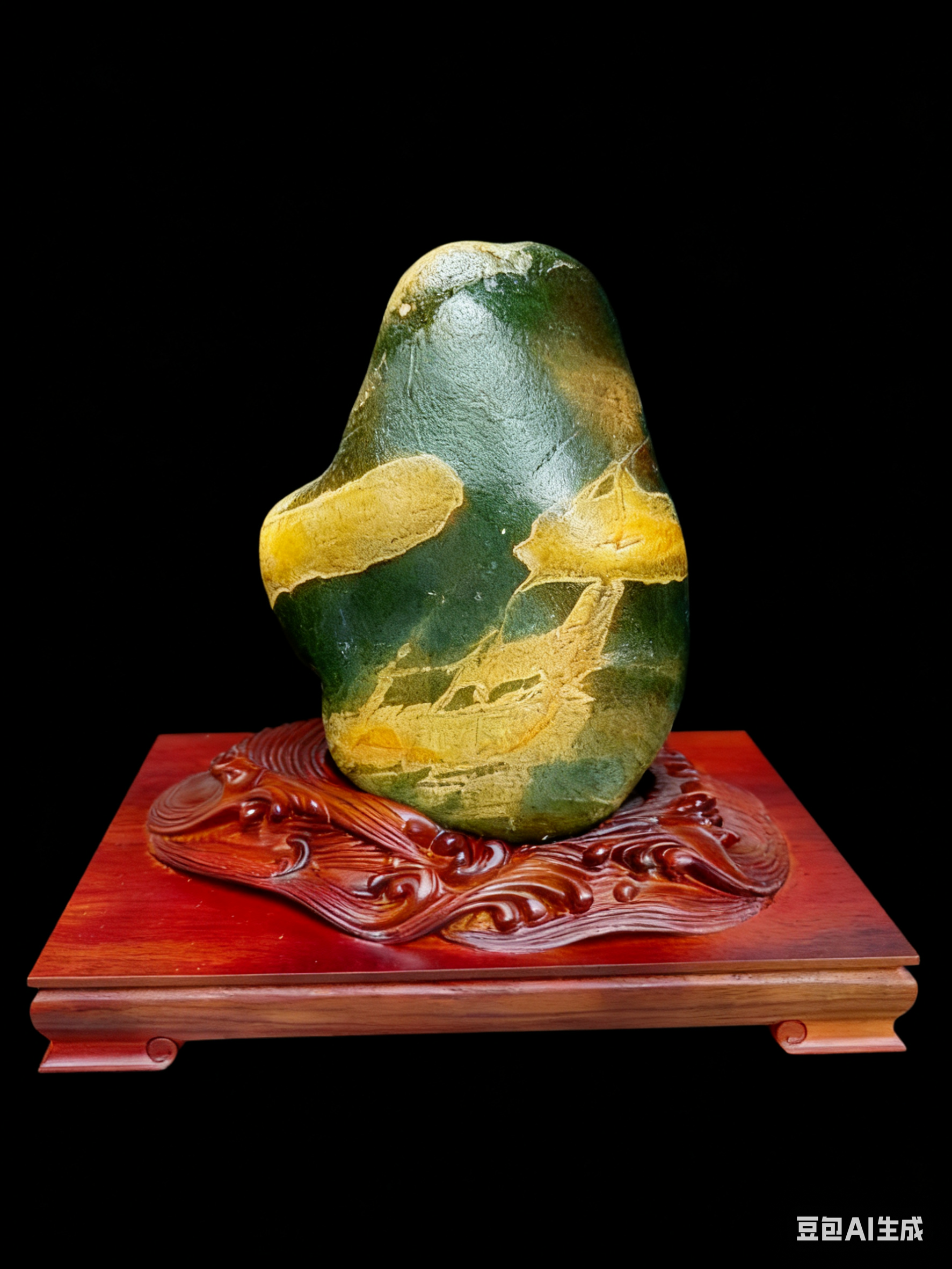 北疆额河奇石画面石盆景石（不包邮  多样性一件）