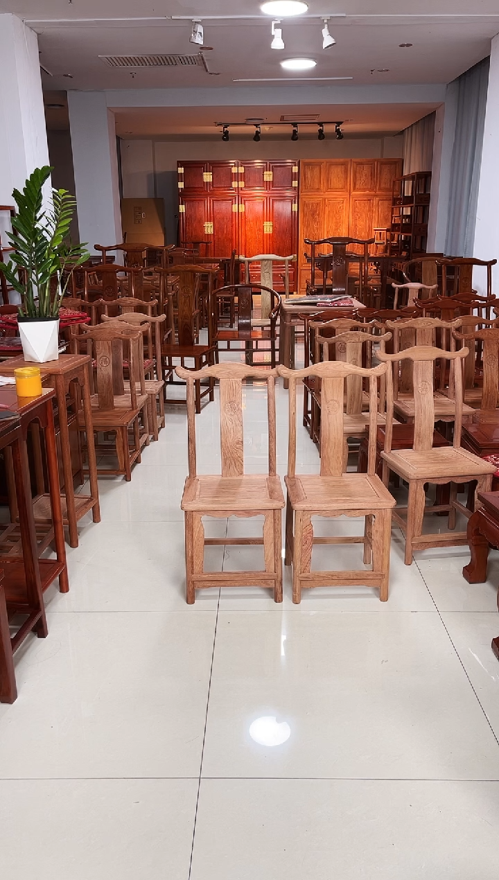 花梨木类架子白胚小官帽小巴花一对