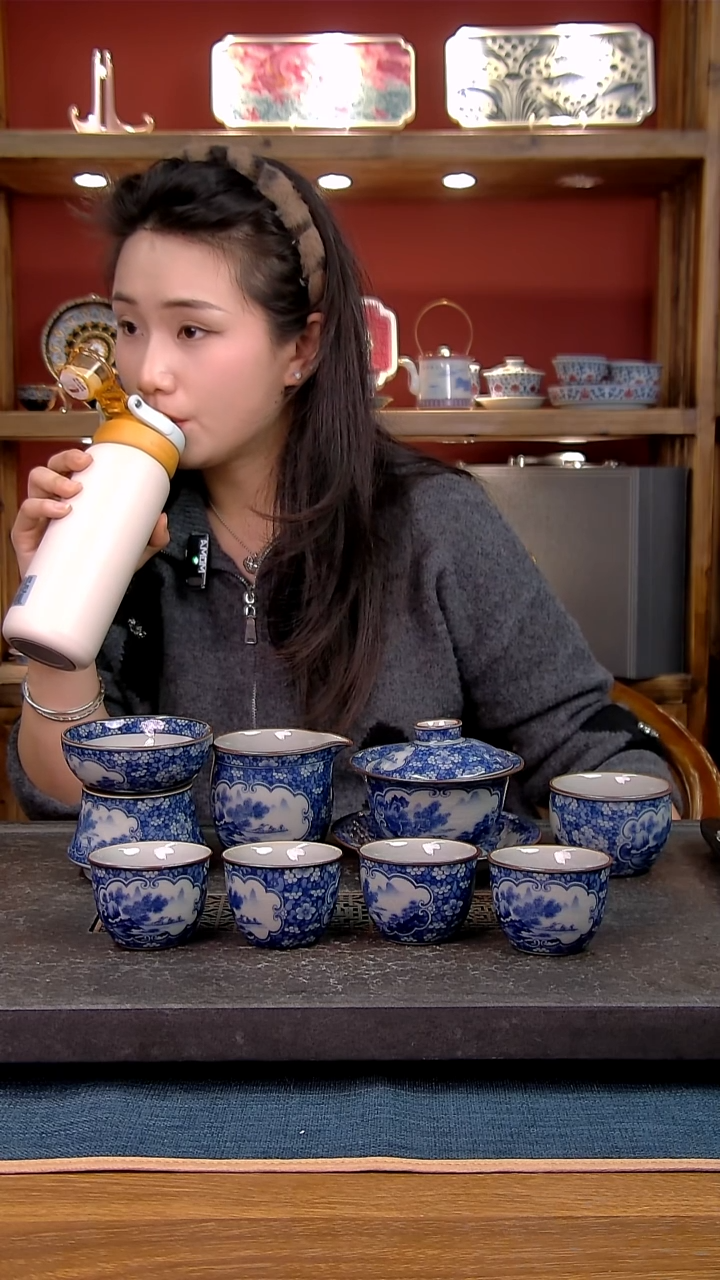 简装家用款8件套 老陶泥开片纹陶瓷茶具