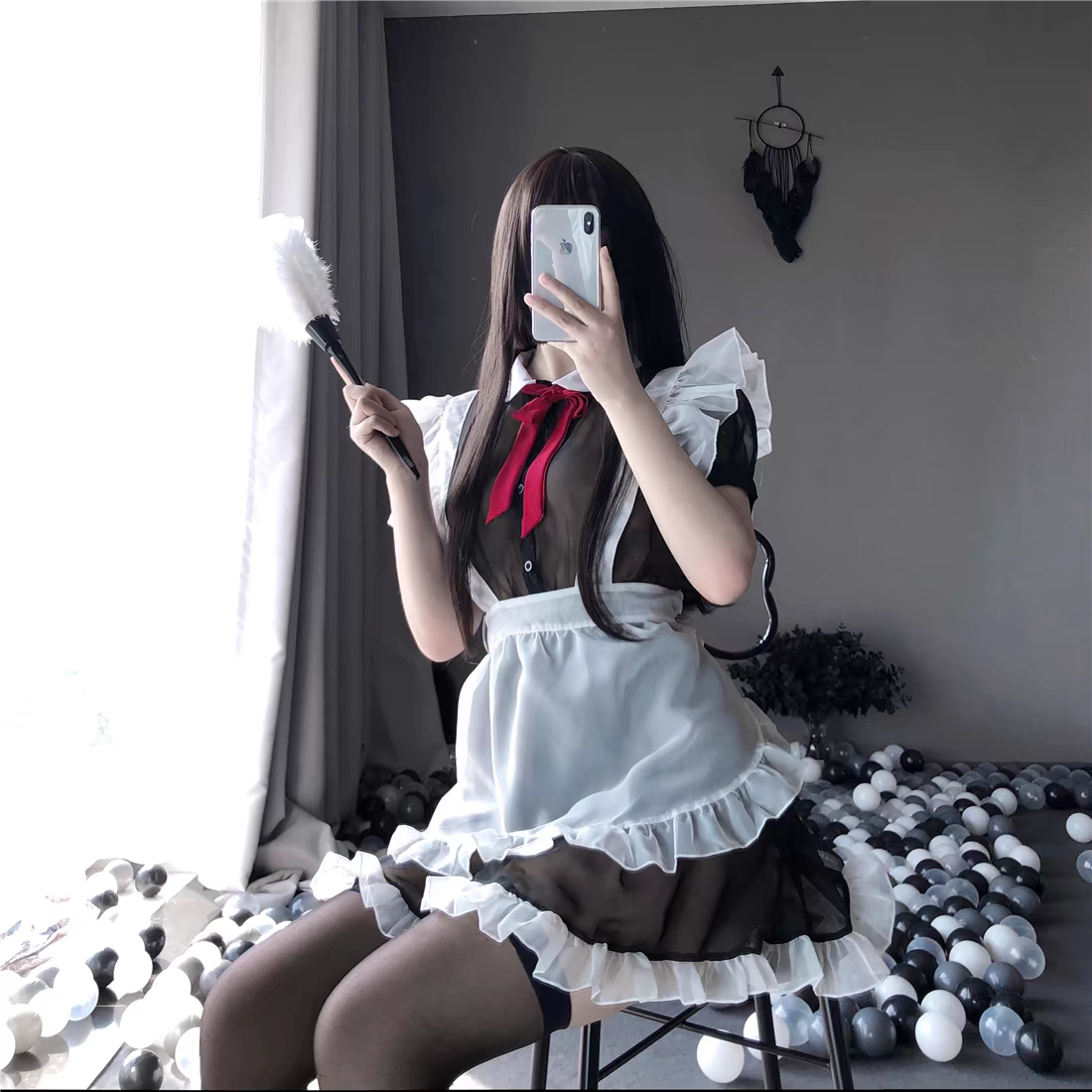 日系动漫cos女仆制服套装夏季私房内衣围裙性感诱惑jk睡裙女战袍