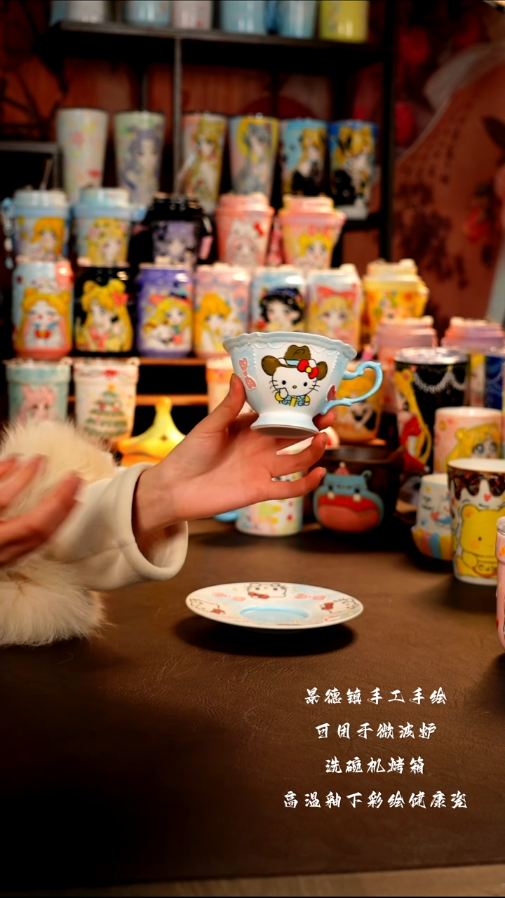 景德镇手工手绘杯杯