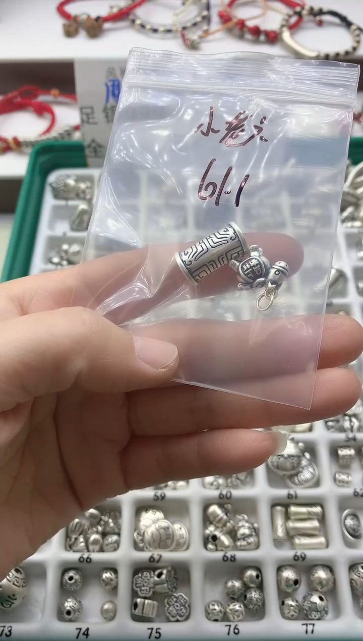 珐琅足银#风铃子银饰#小老六