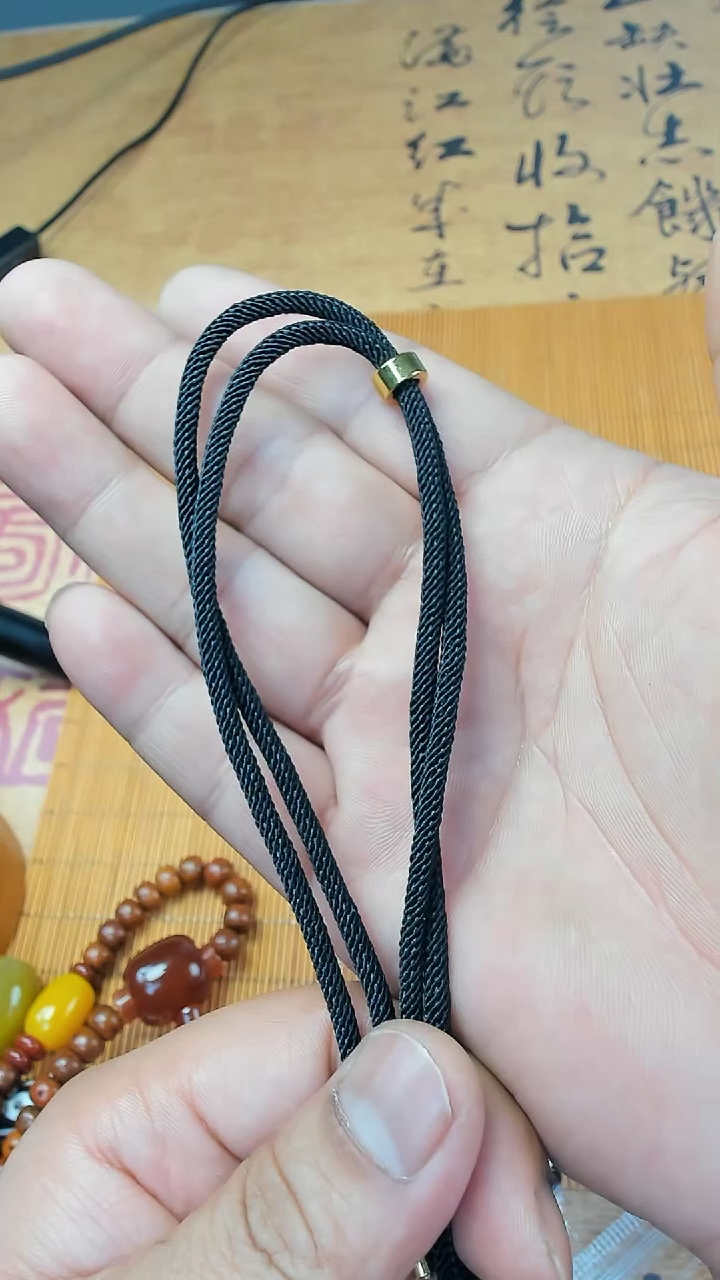 【闪购商品】玛瑙/玉髓颈饰未镶嵌配珠隔片绳子