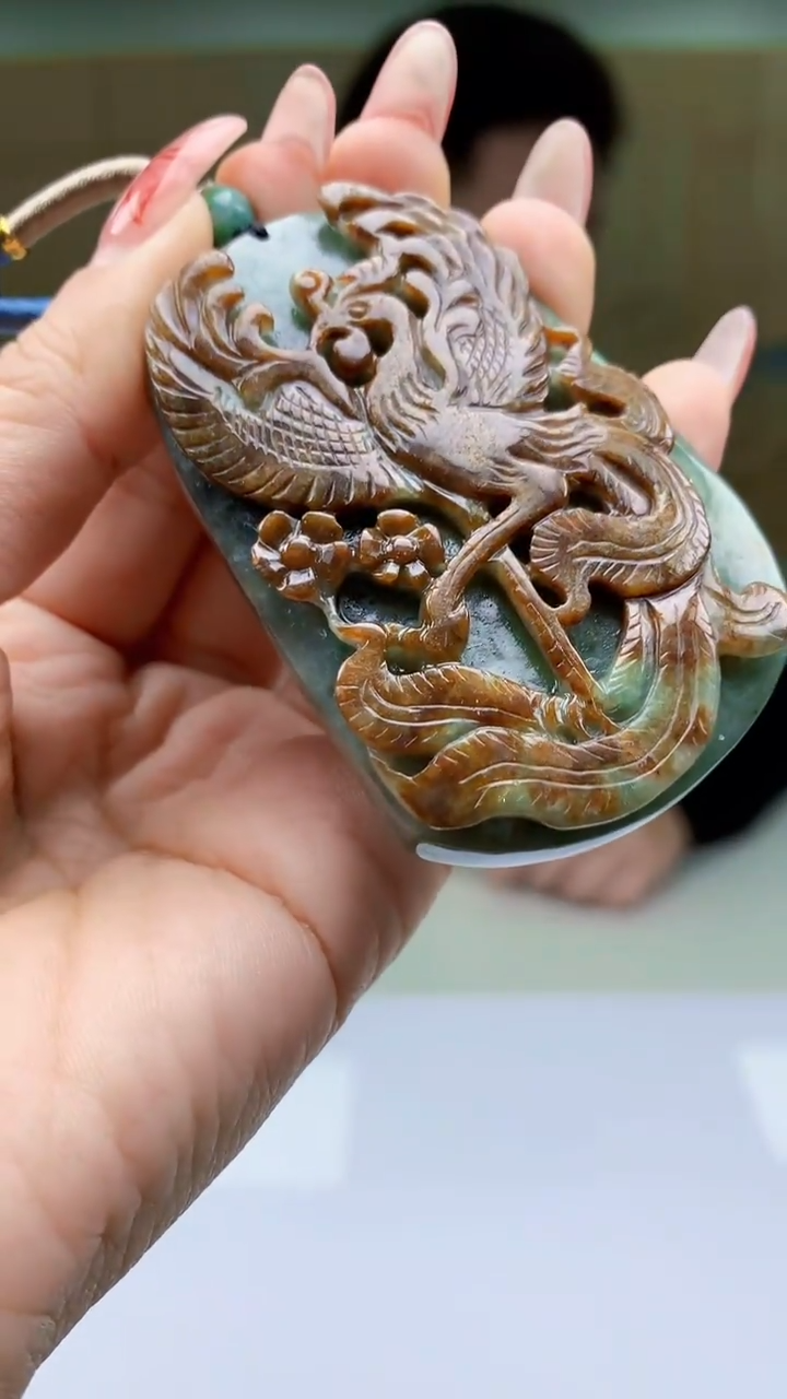 【闪购商品】定制翡翠未镶嵌4917ty-毛货挂件43