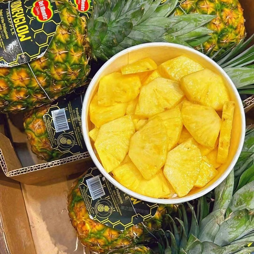 果切金蜜凤梨整果一个【切盒备注】