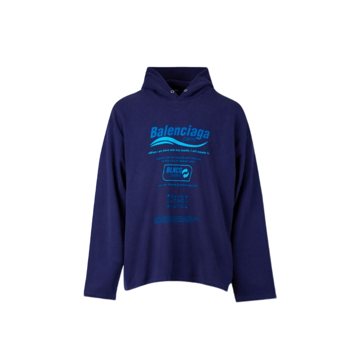 未使用 Balenciaga/巴黎世家 字母Logo印花连帽卫衣SS2-0203