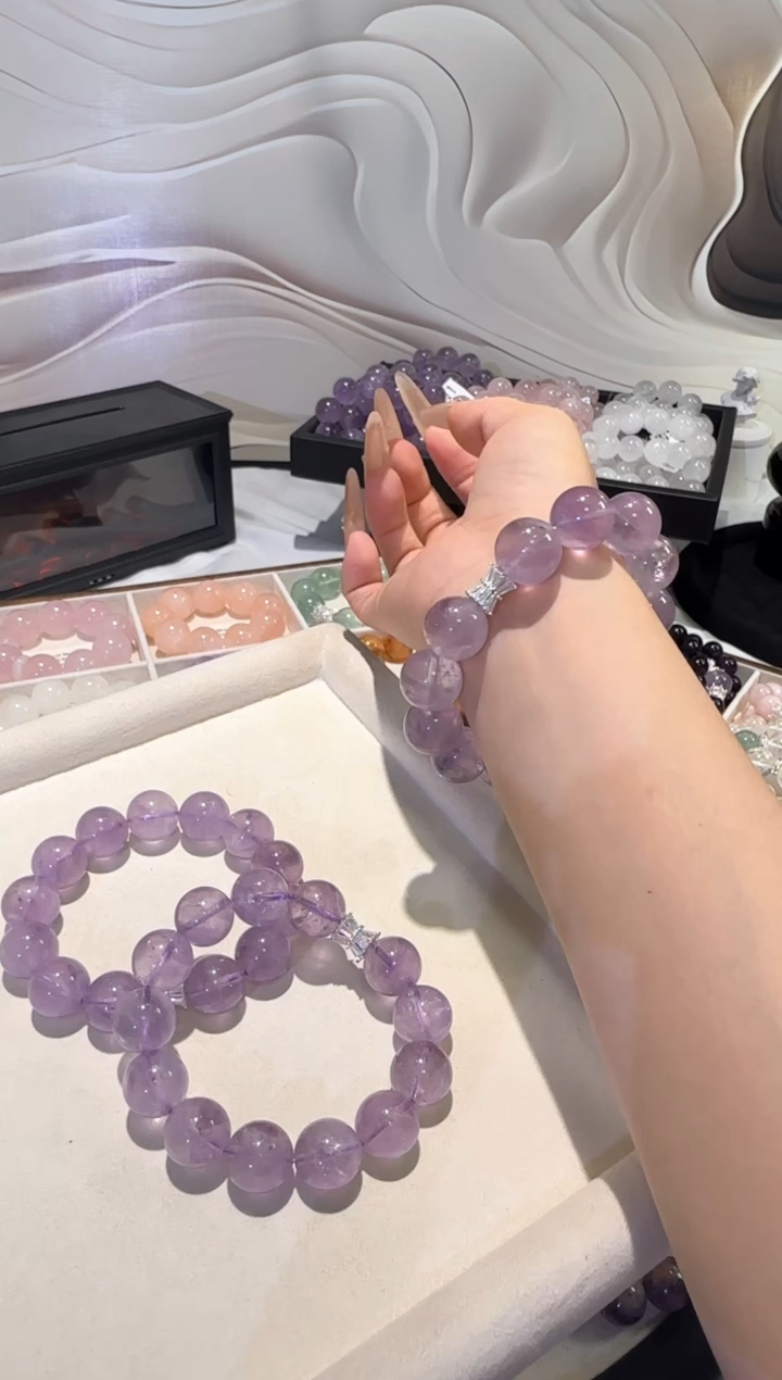 未镶嵌手串水晶薰衣草