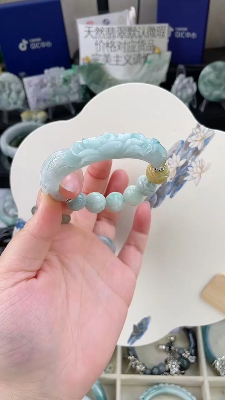 未镶嵌手链翡翠三*手工定制默认微瑕主播介绍为准