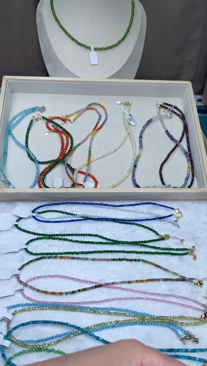 【闪购商品】尖晶石颈饰银S925镶嵌诗颜珠宝SYZB01