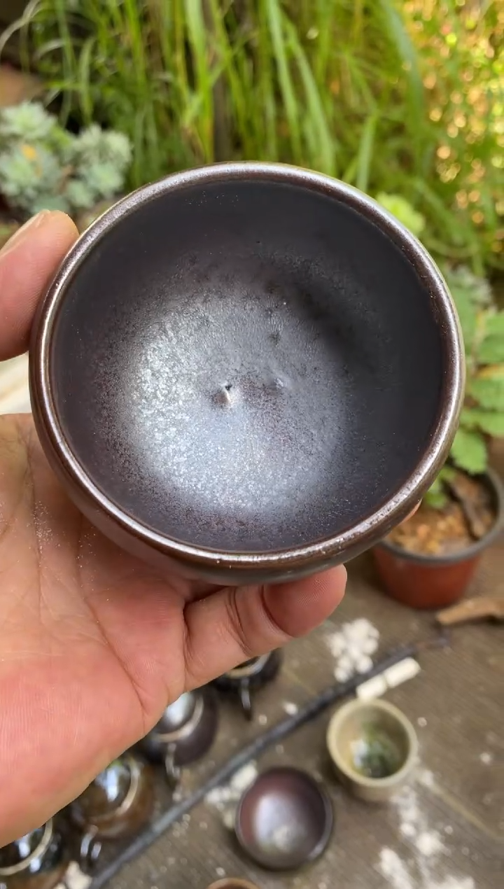浪鬼柴烧蓝*龙窑系列 杯 微瑕