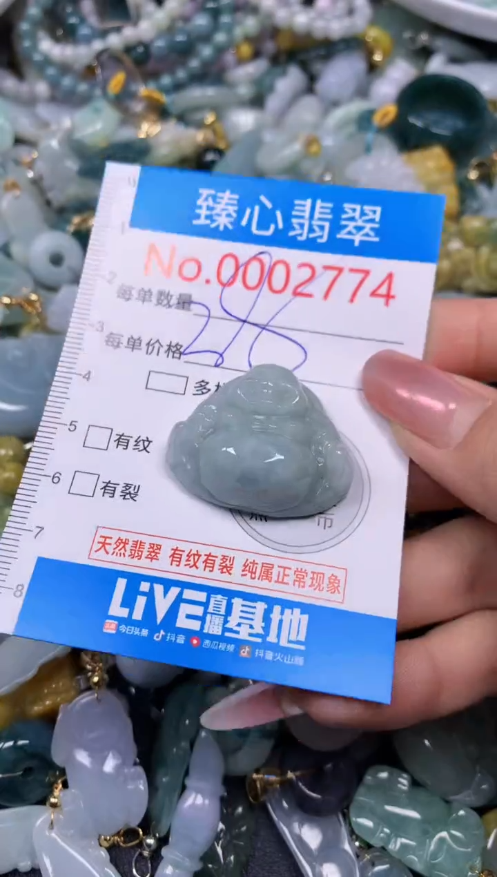 【闪购商品】翡翠颈饰未镶嵌含绳0002774