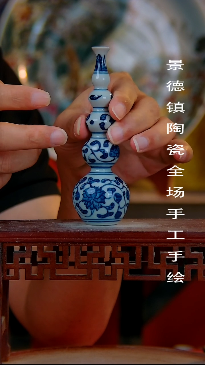摆件手景德镇陶瓷 全场手工绘