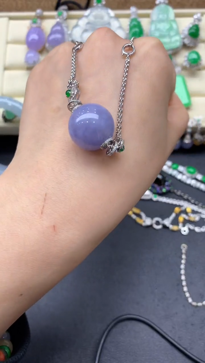 【闪购商品】翡翠颈饰18K金镶嵌583-中国好珍宝