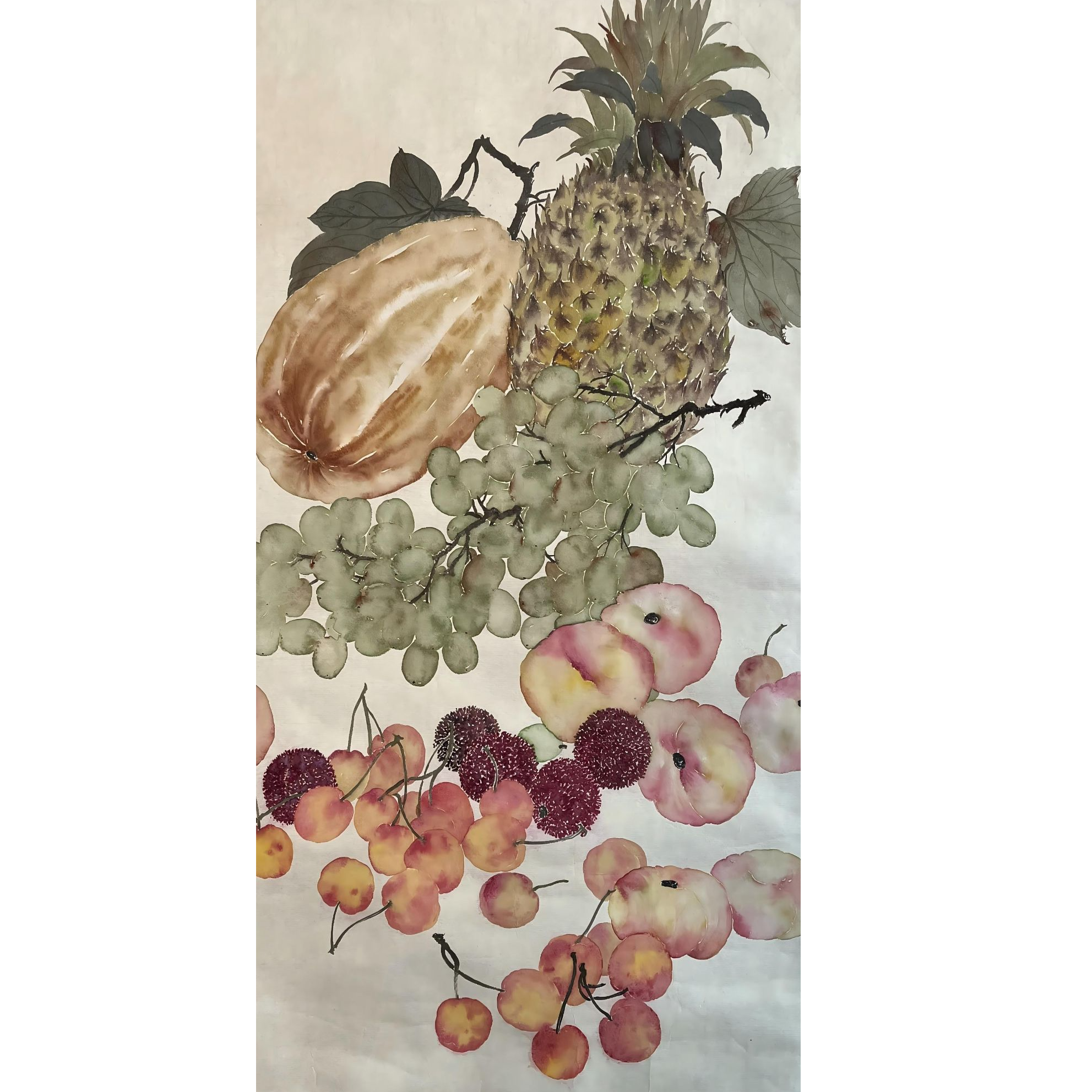 【辽拍】V240311-1-17《水果》（2.2平尺）纸本镜片 yy29w