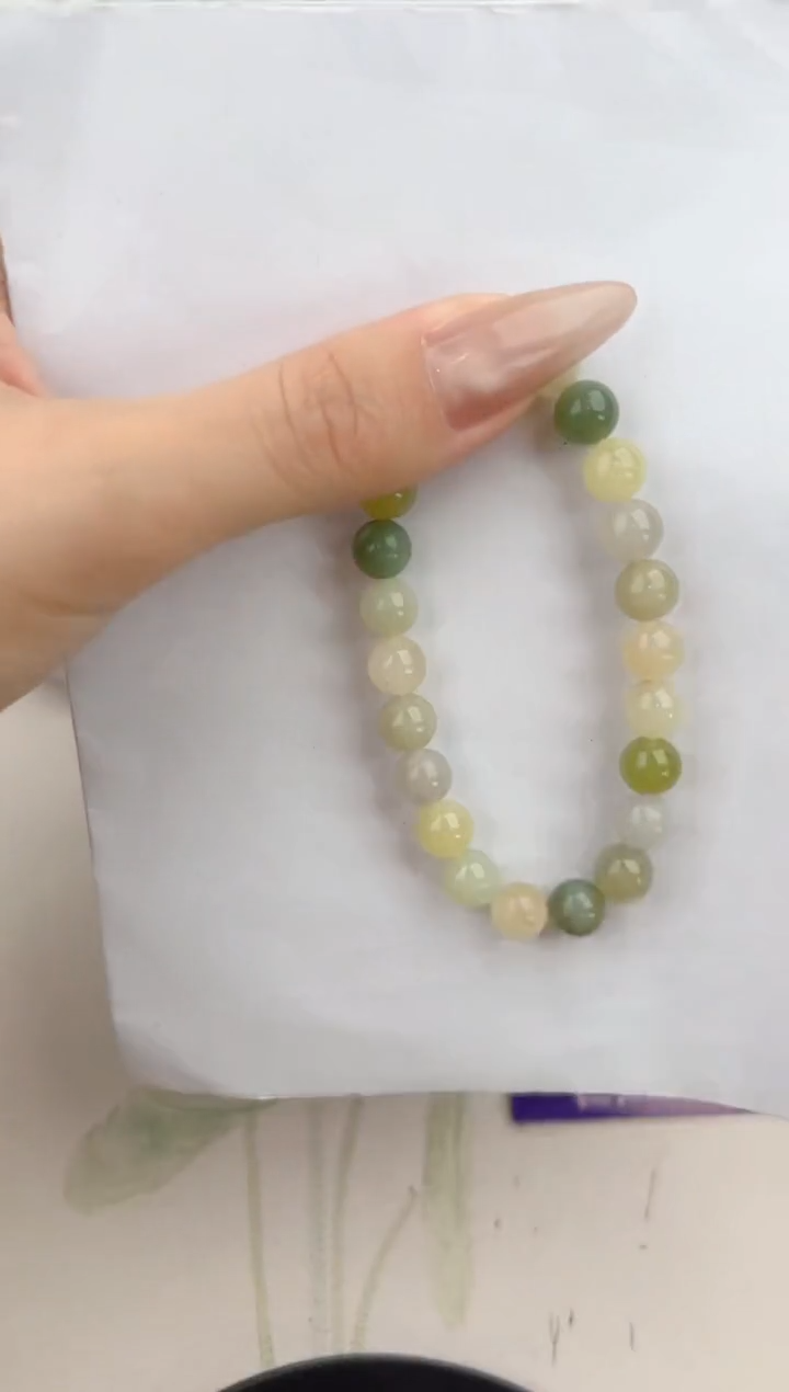 【闪购商品】和田玉手链未镶嵌1颜色微差无瑕疵