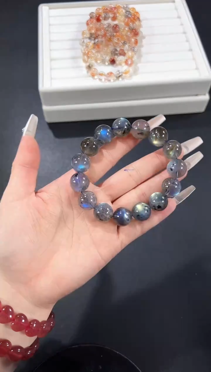 未镶嵌手串长石7g多样性发其一【1条】默认微瑕14mm