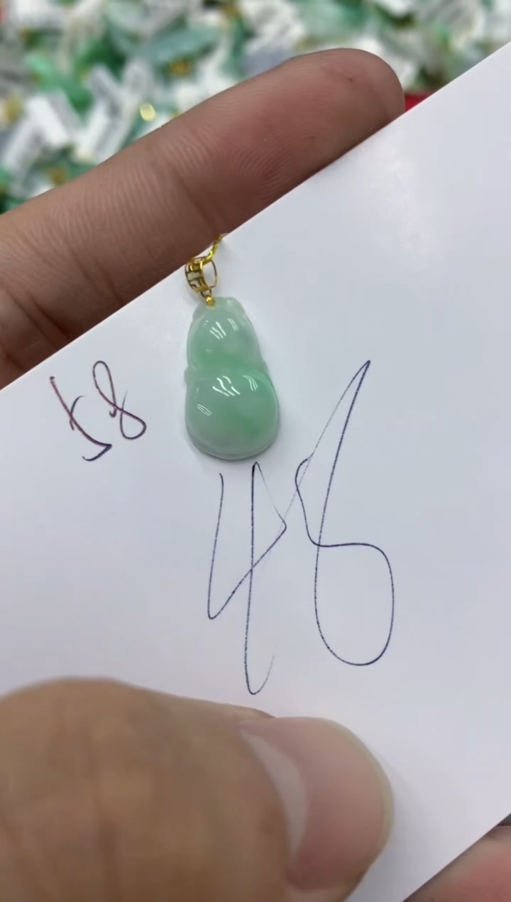 【闪购商品】翡翠颈饰18K金镶嵌号链接11111111