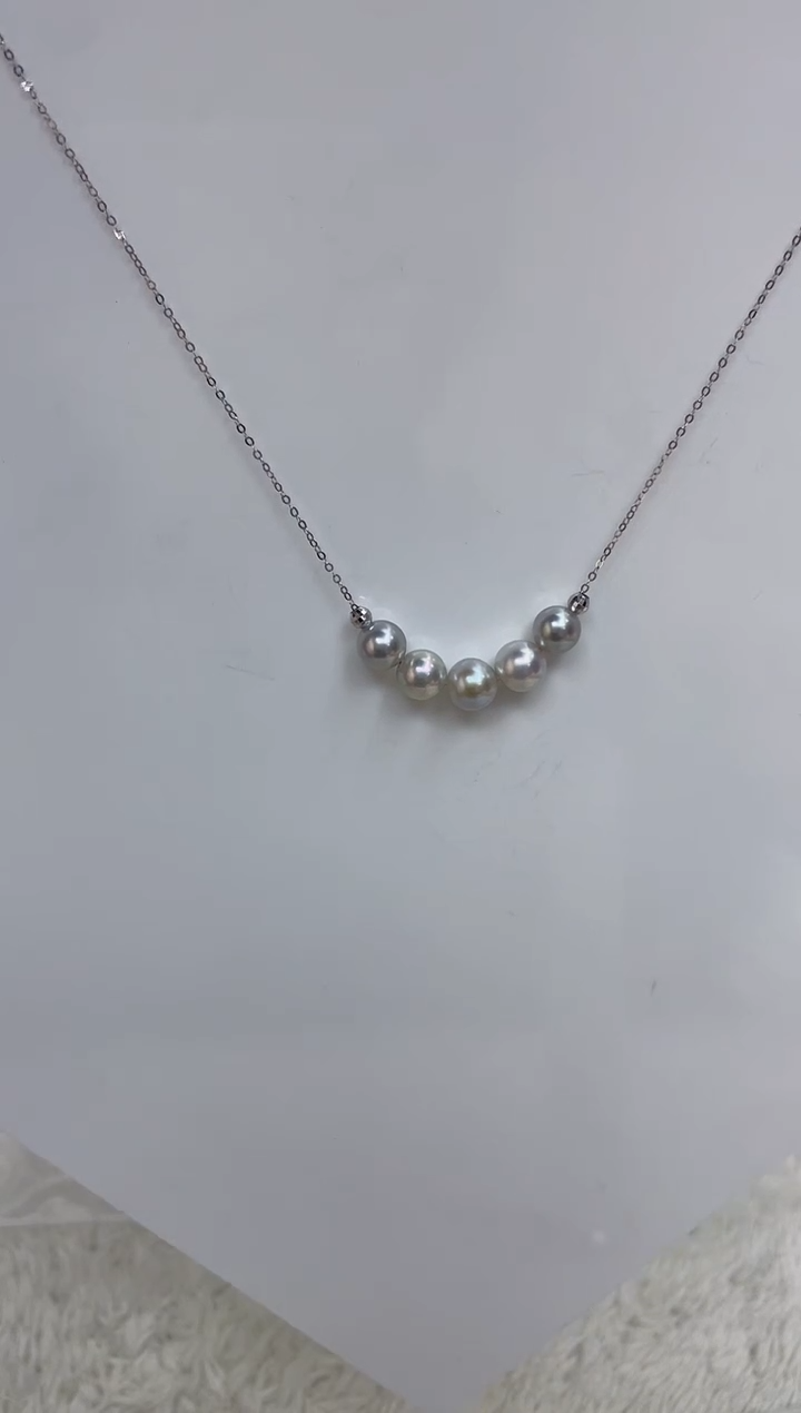 海水珍珠18K金镶嵌颈饰  