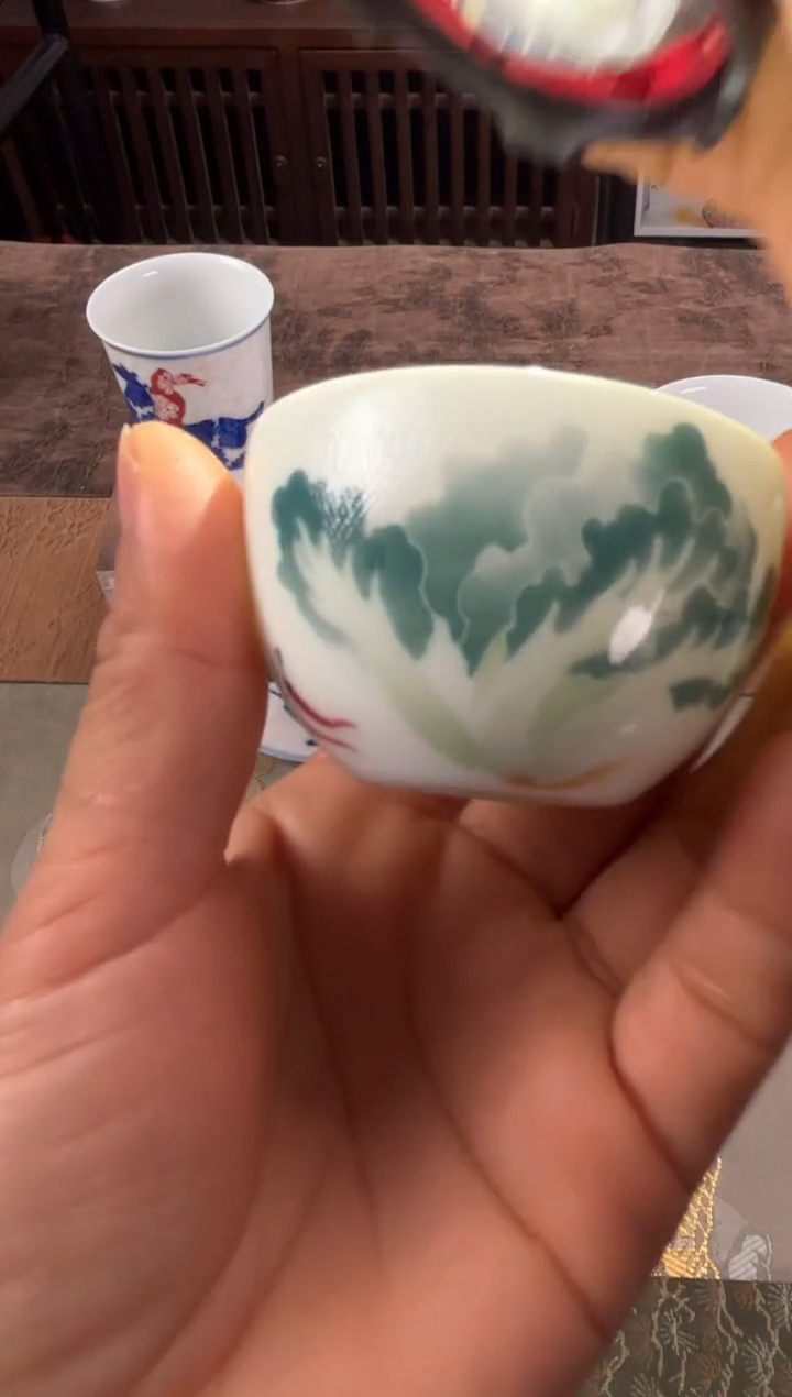【闪购商品】景德镇文祥窑手工釉下彩陶瓷单杯