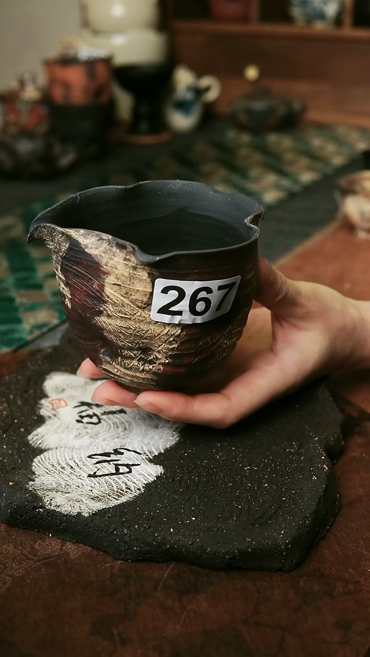 紫砂全手工粉引系列-230毫升公道
