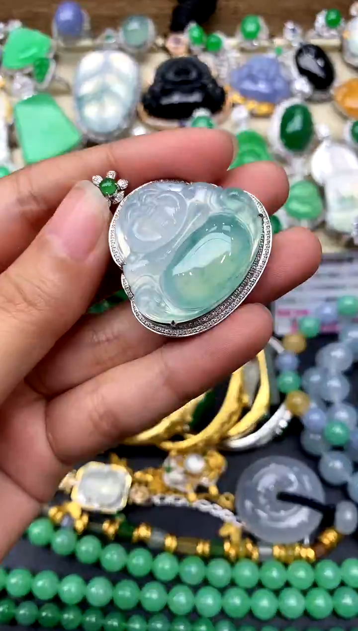 【闪购商品】翡翠颈饰18K金镶嵌132-中国好珍宝