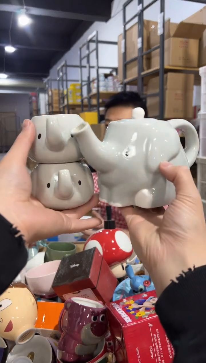 【闪购商品】杯原盒大象茶壶套组