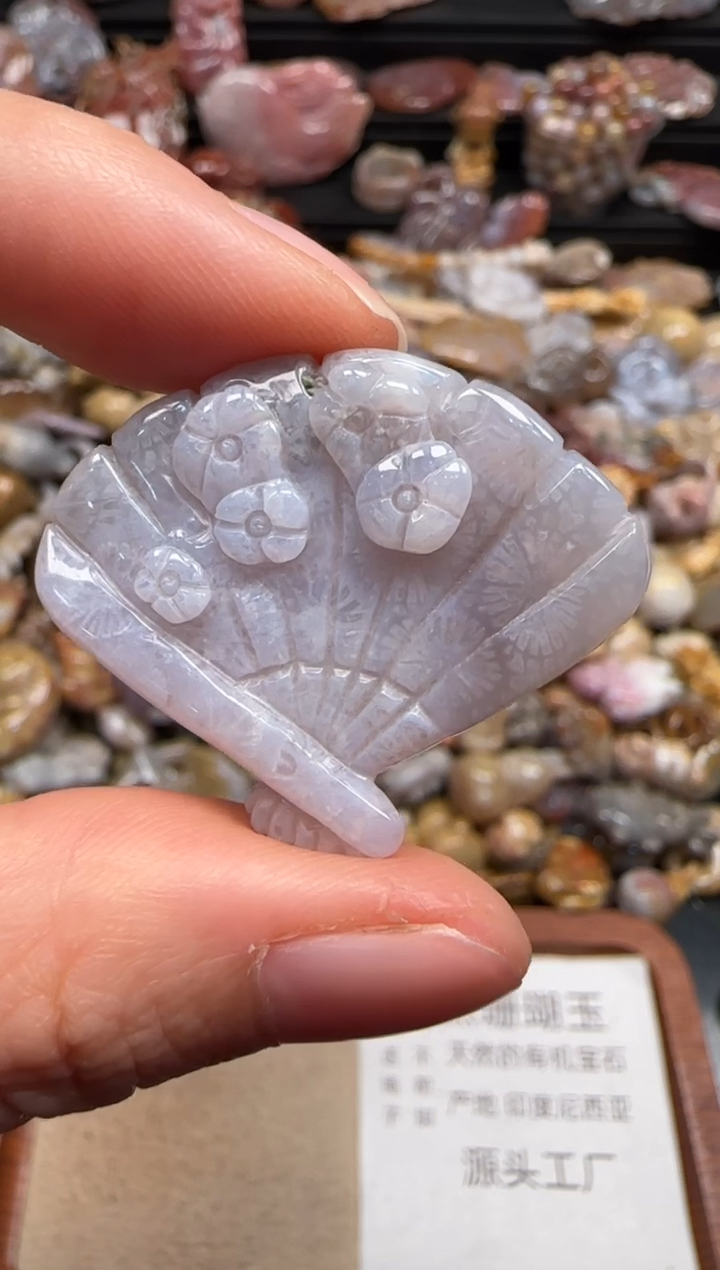 【闪购商品】硅化珊瑚（珊瑚玉）颈饰未镶嵌056