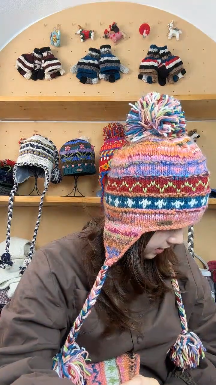 羊毛百分百纯手工帽子