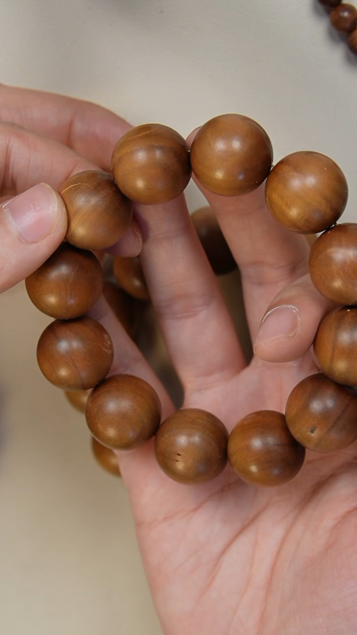 【闪购商品】檀香木手串/手链老山檀香2.0圆珠单圈瑕疵