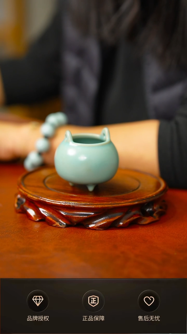 其他仿古支钉小胖香炉不完美简装