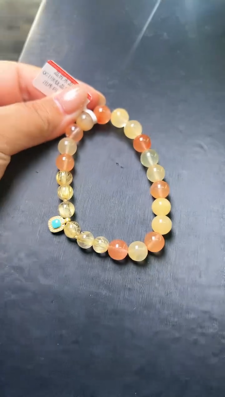 水晶手串未镶嵌18K钛晶彩旬设计   手串  Z24159 