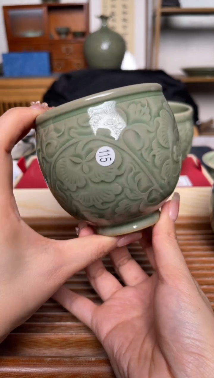 【闪购商品】其他115纯手工秘色大缸杯