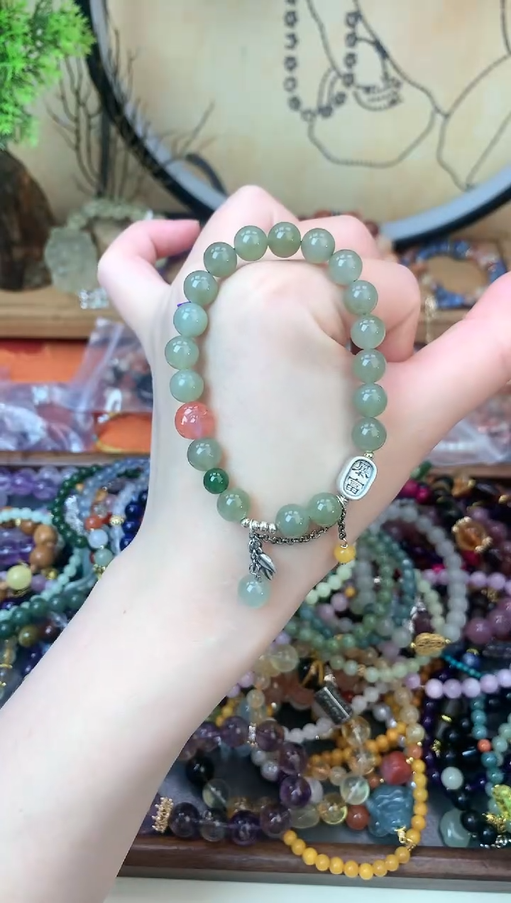 【闪购商品】和田玉手饰足银镶嵌131