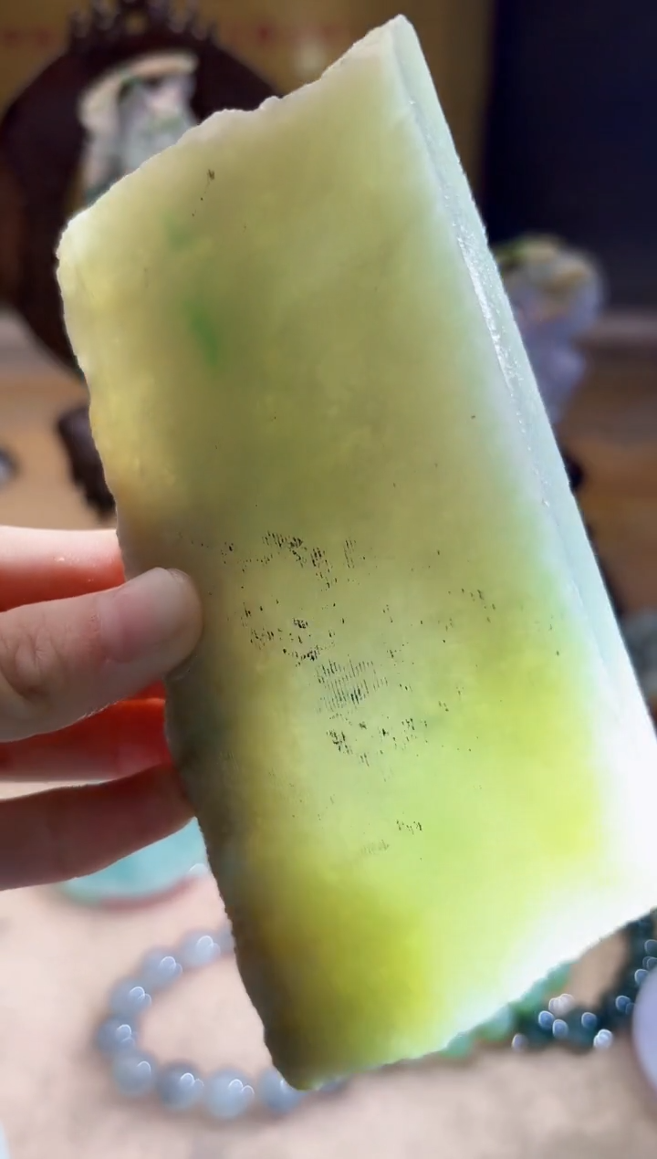 未镶嵌挂件翡翠A货柠优6914