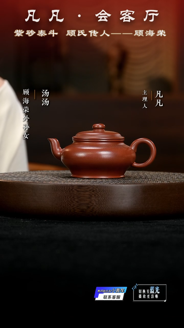 茶壶紫砂WX123顾海荣虚扁红皮龙270cc