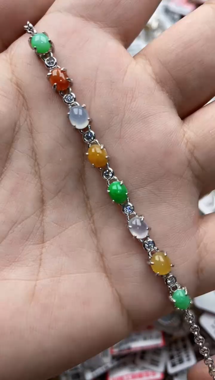 【闪购商品】翡翠戒指银S925镶嵌77777---10