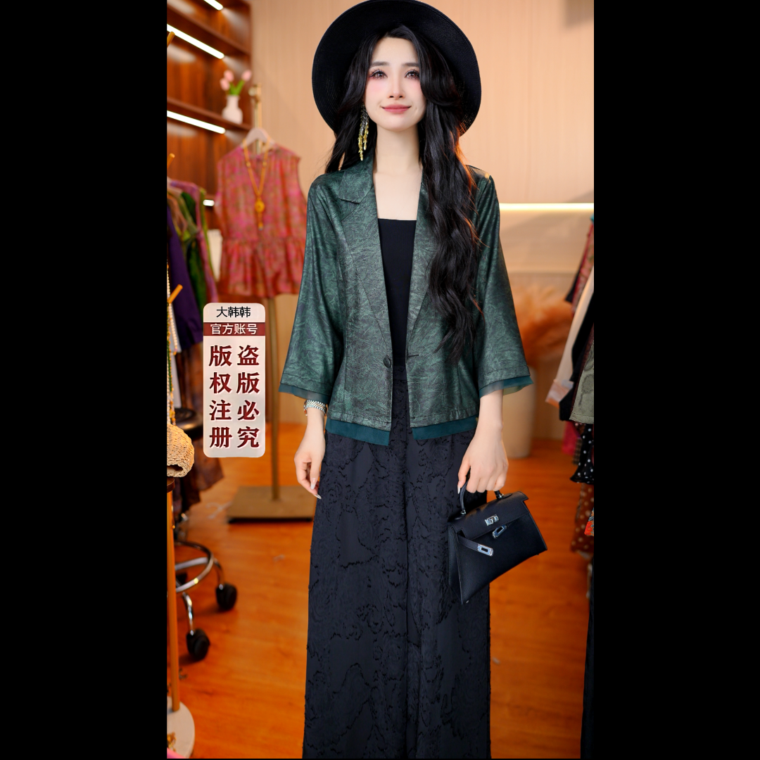 3772-35新款女士时尚百搭西装