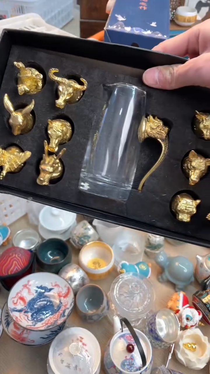 【闪购商品】瓷片@@@@@@@@@@@十二生肖酒具