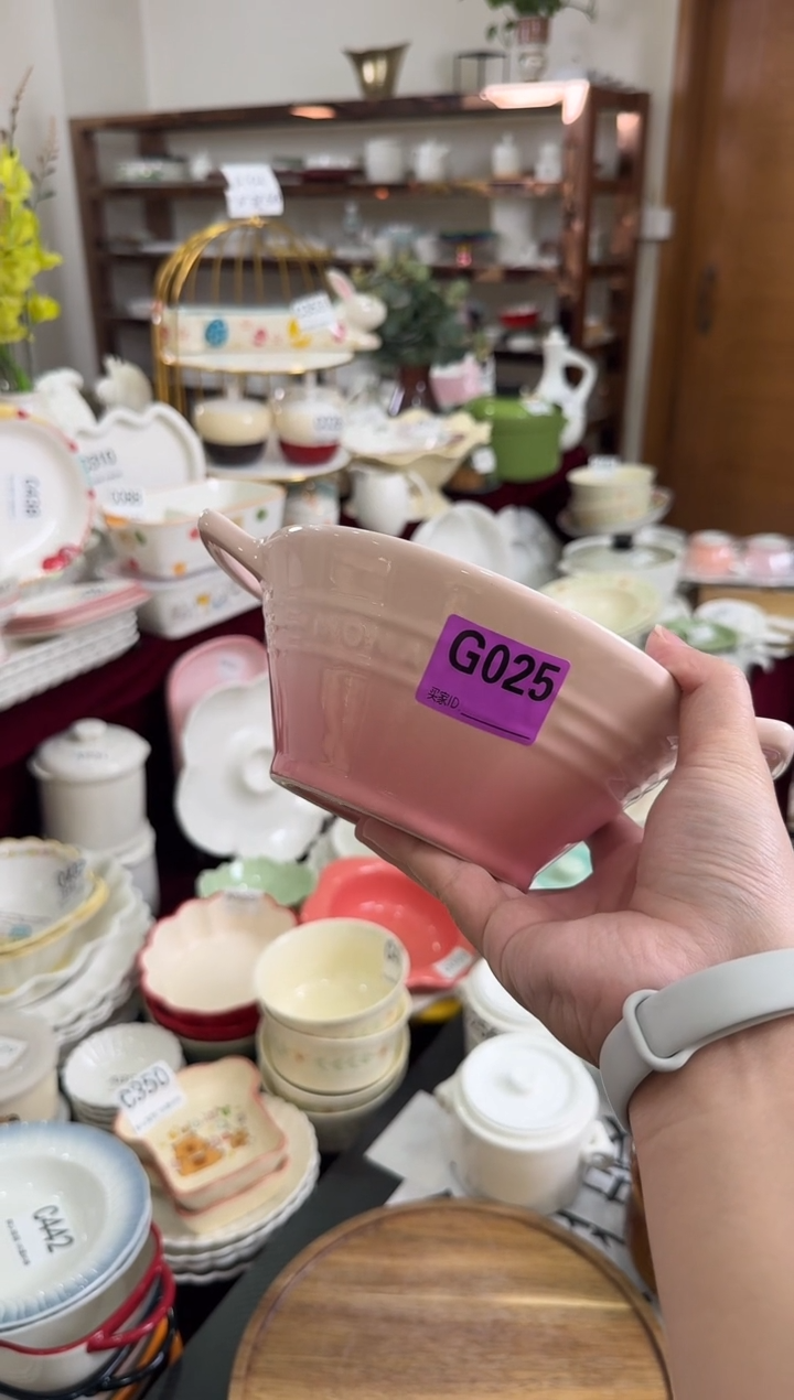 摆件陶G025    库存陶瓷餐具微瑕