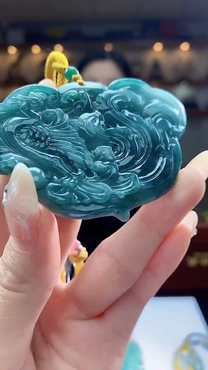 【闪购商品】定制翡翠未镶嵌8006jj-毛货挂件45