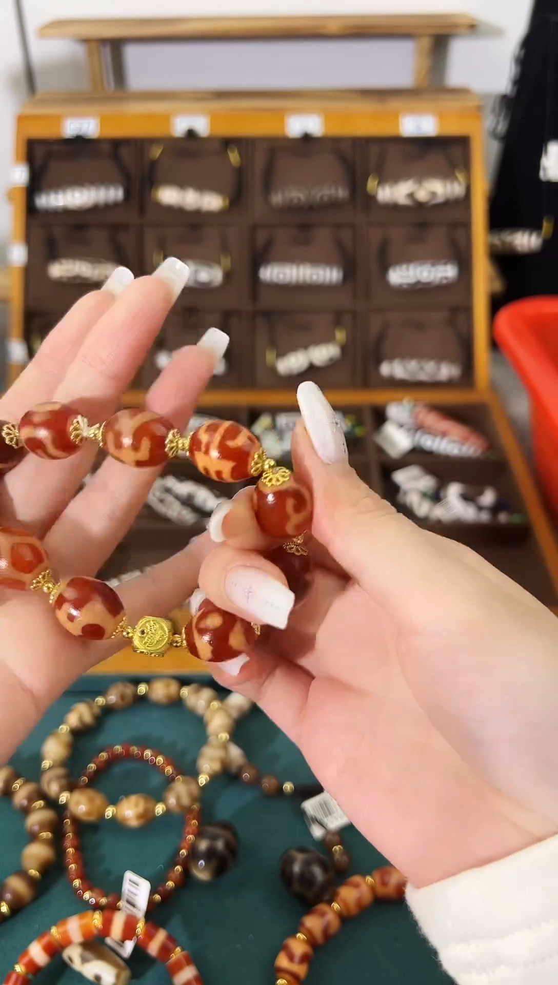 玛瑙/玉髓（覆膜）颈饰合金54微瑕