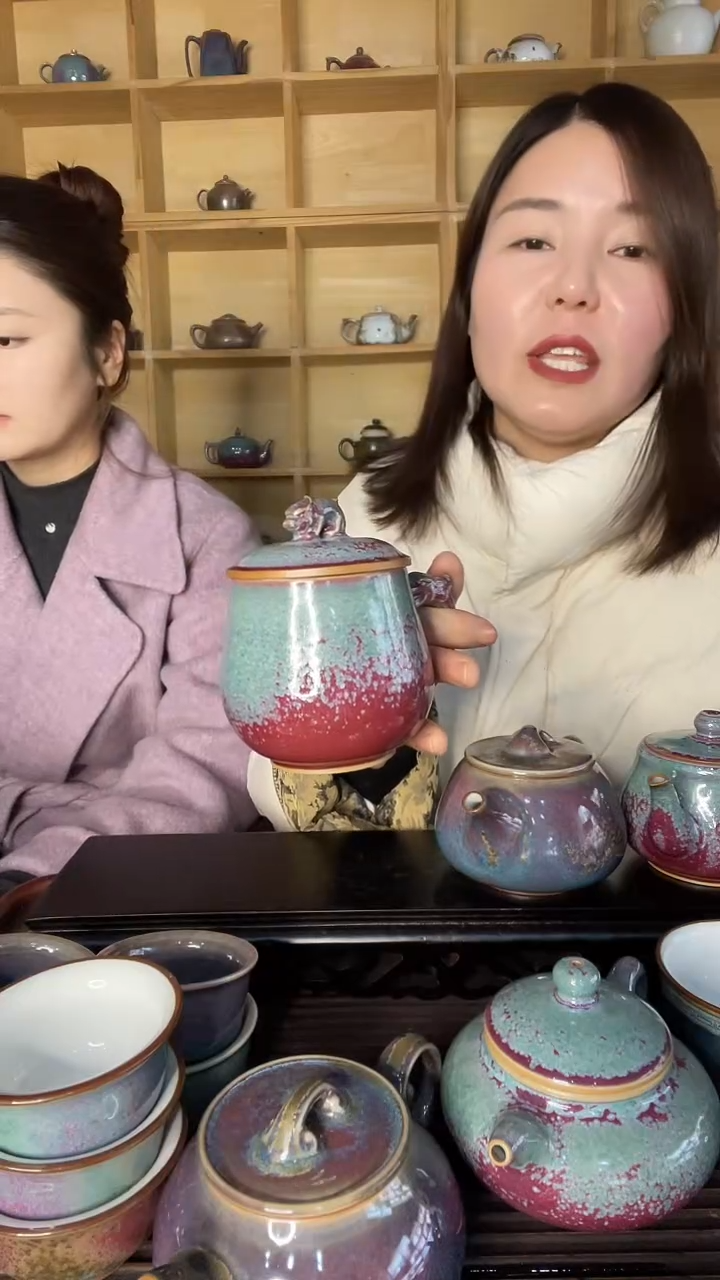 【闪购商品】摆件龙头杯 土魂钧瓷