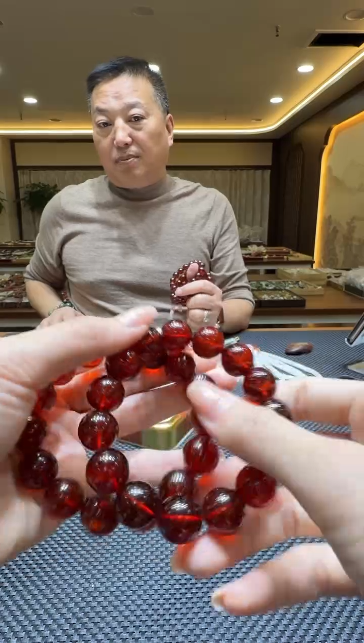 琥珀颈饰未镶嵌手串14-15（多样性发一）