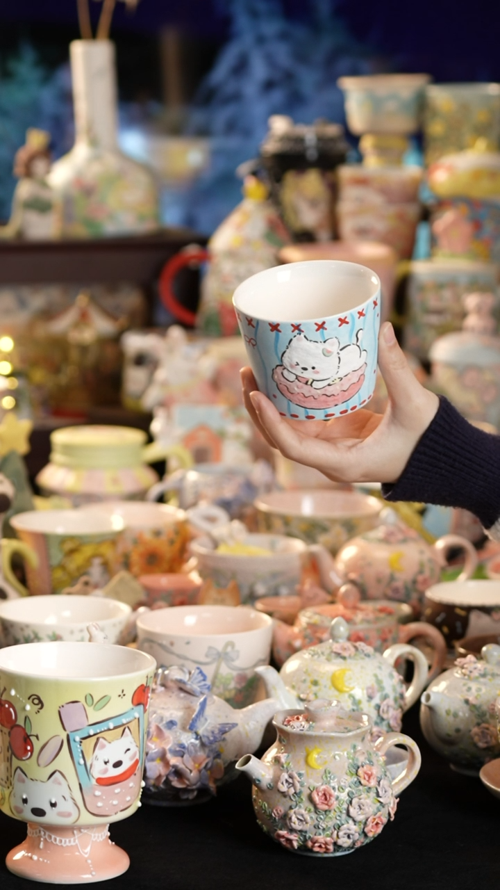 其他陶景德镇釉下彩手绘设计师款陶瓷