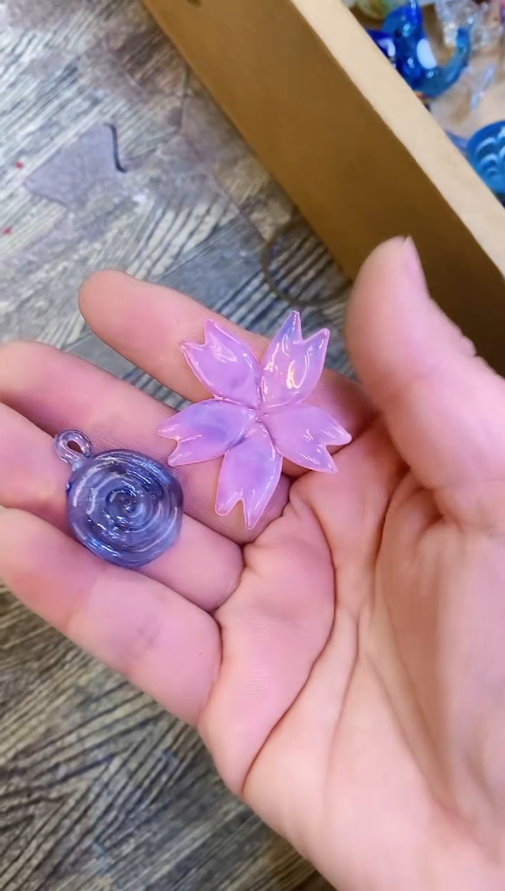 【闪购商品】琉璃手工艺品叶子+挂钩摆件