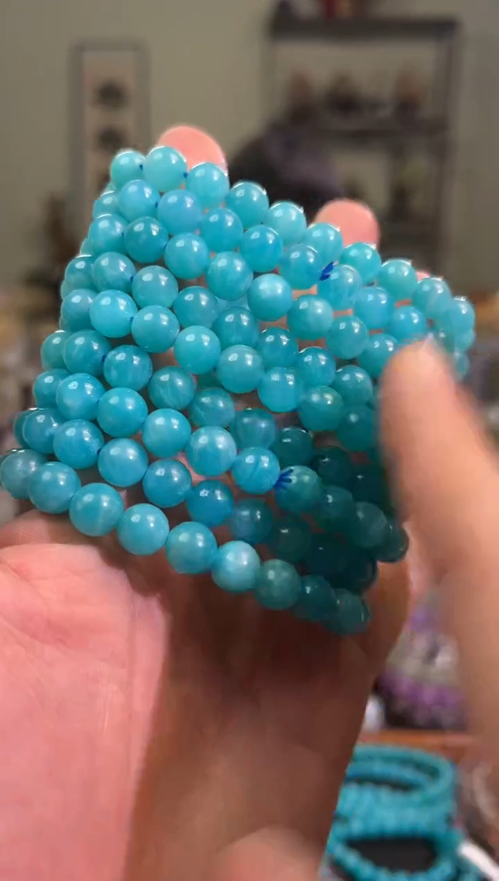 【闪购商品】天河石手串未镶嵌8mm天河石手串（多样性发其一）